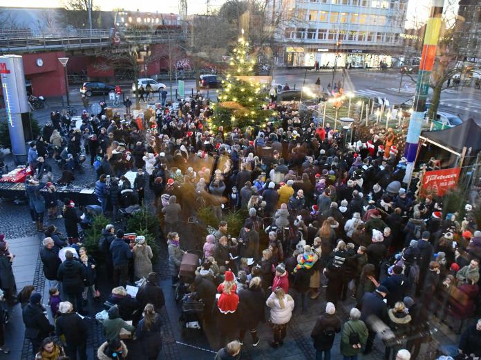 Juletræ på Vanløse Torv